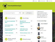 Tablet Screenshot of kontakt.naturskyddsforeningen.se