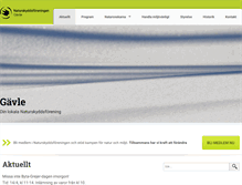 Tablet Screenshot of gavle.naturskyddsforeningen.se